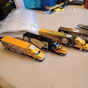 Pittsburgh Steelers Toy Truck Set - Yellow and Black